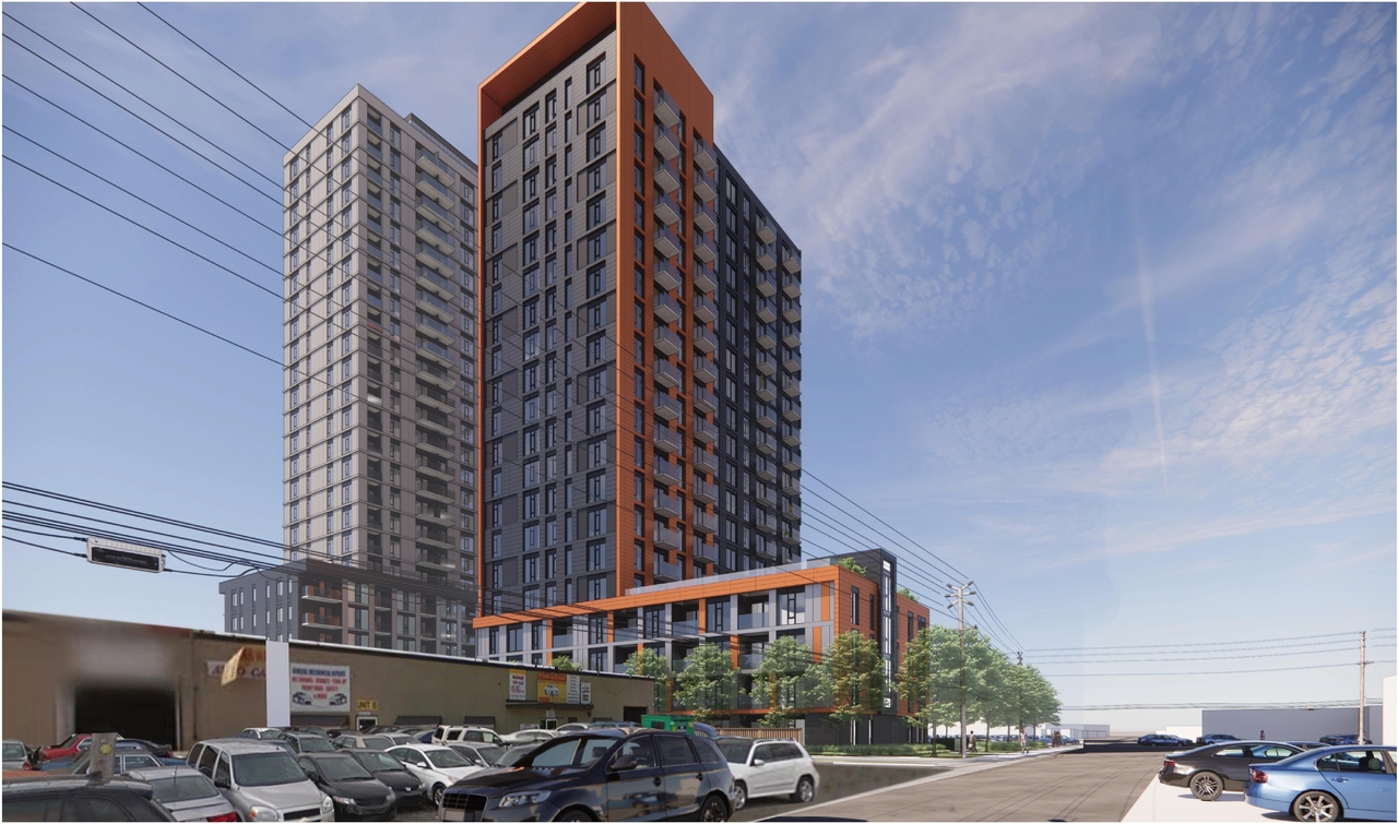 Rendering of building from page 15 of the file '2024-07-23 - UDRP Design Brief - D07-12-23-0088'