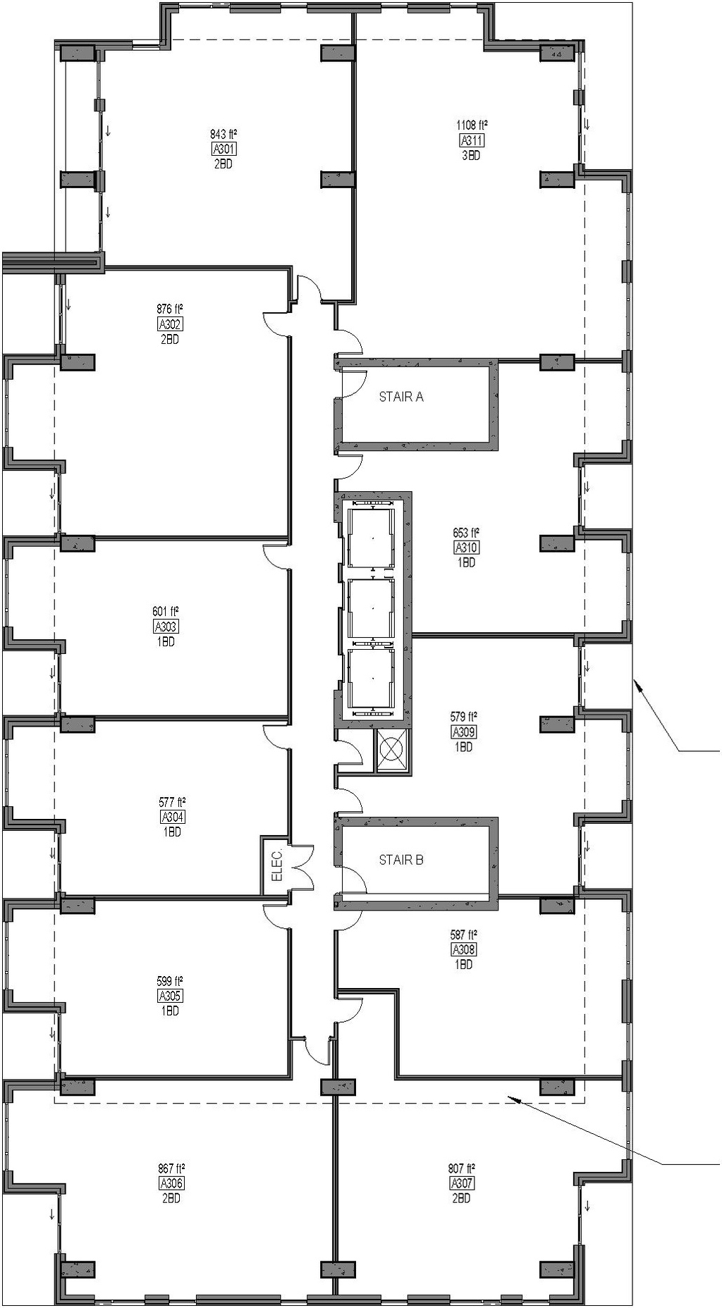 Floor plan for project from page 22 of the file '2024-07-23 - UDRP Design Brief - D07-12-23-0088'