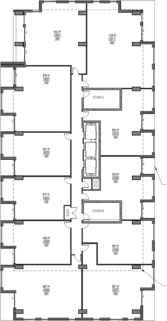 Floor plan for project from page 23 of the file '2024-07-23 - UDRP Design Brief - D07-12-23-0088'