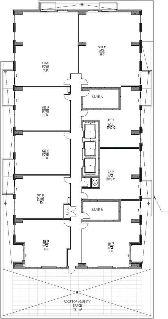 Floor plan for project from page 24 of the file '2024-07-23 - UDRP Design Brief - D07-12-23-0088'
