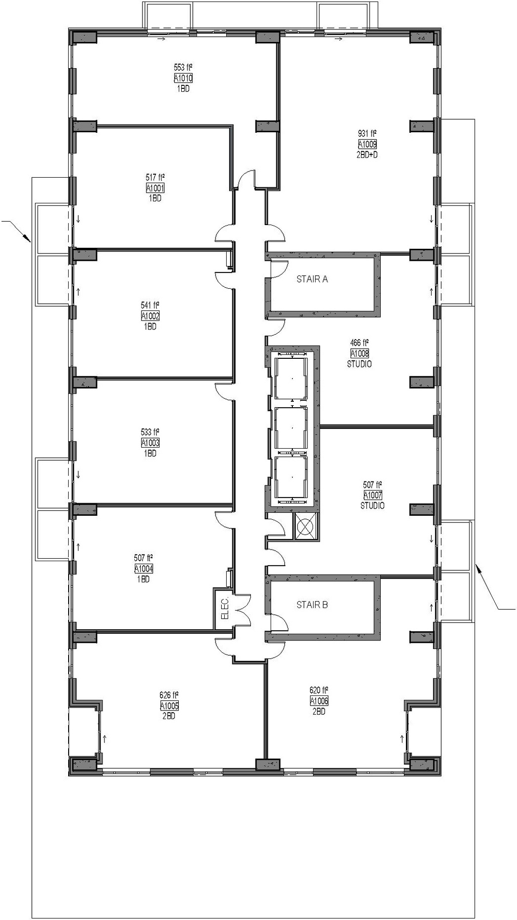 Floor plan for project from page 25 of the file '2024-07-23 - UDRP Design Brief - D07-12-23-0088'