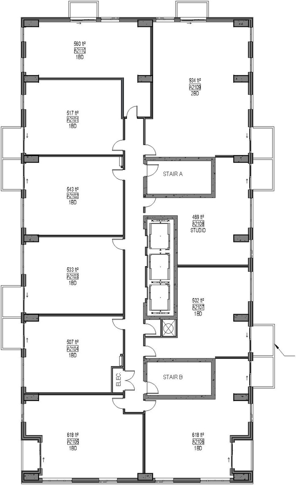 Floor plan for project from page 26 of the file '2024-07-23 - UDRP Design Brief - D07-12-23-0088'