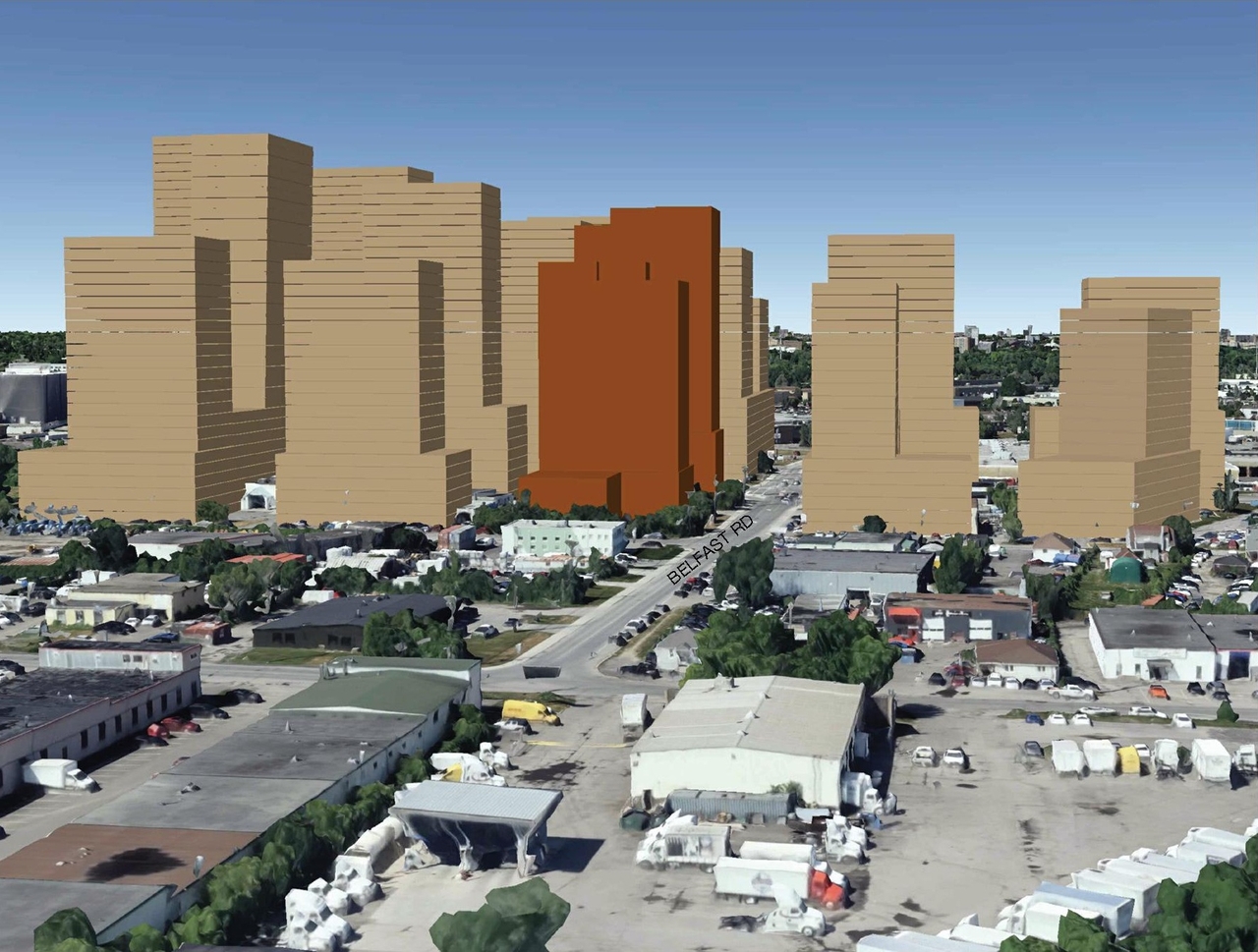 Rendering of building from page 7 of the file '2024-07-23 - UDRP Design Brief - D07-12-23-0088'