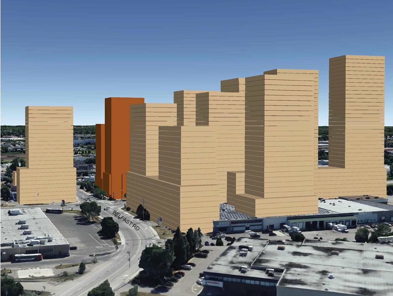 Rendering of building from page 7 of the file '2024-07-23 - UDRP Design Brief - D07-12-23-0088'