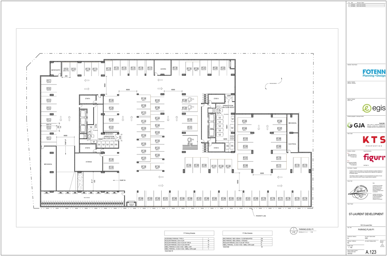 Floor plan for project from page 2 of the file '2024-07-23 - Parking & Floor Plans - D07-12-23-0088'
