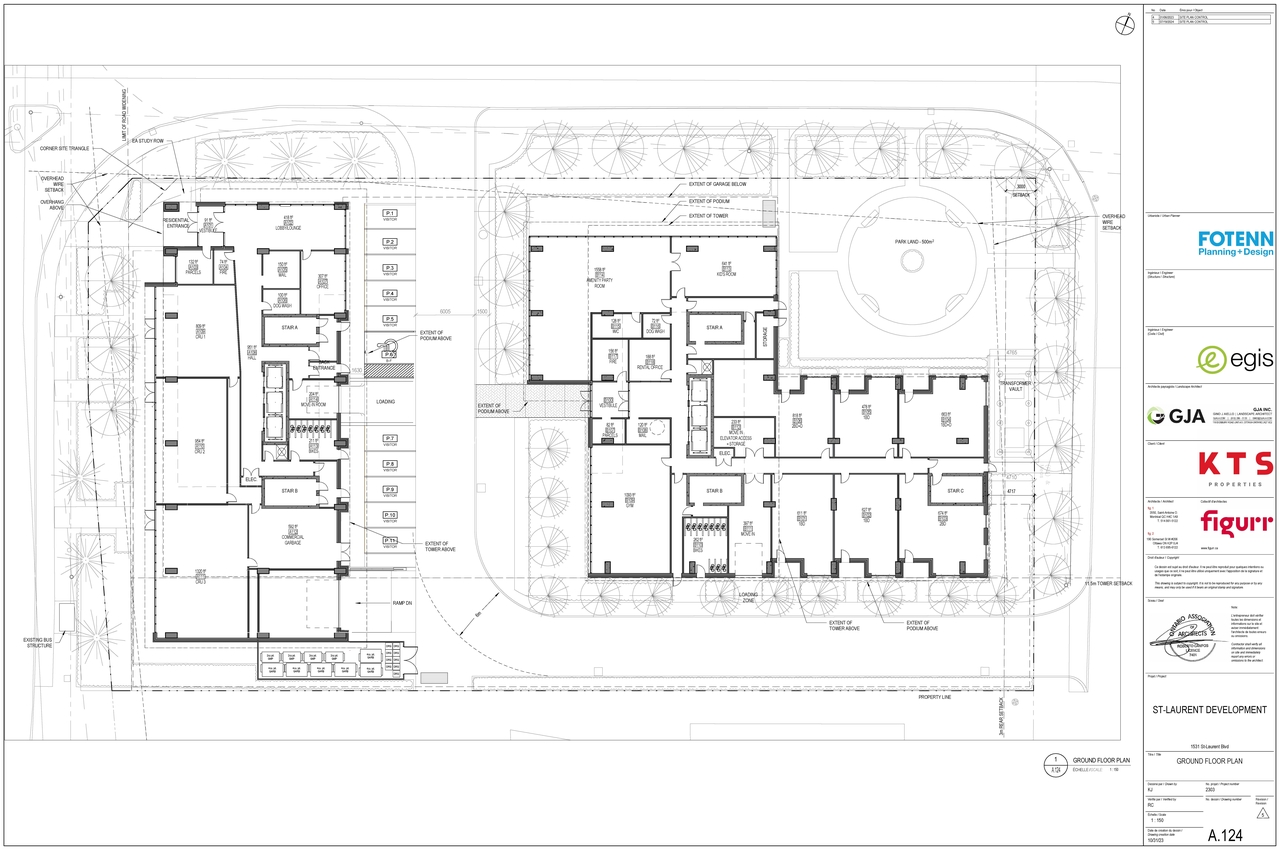 Floor plan for project from page 3 of the file '2024-07-23 - Parking & Floor Plans - D07-12-23-0088'