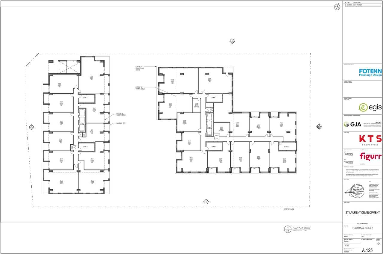 Floor plan for project from page 4 of the file '2024-07-23 - Parking & Floor Plans - D07-12-23-0088'