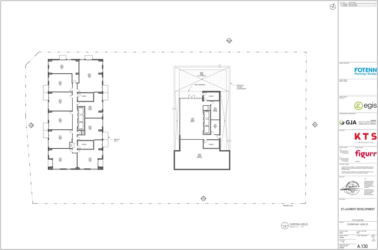 Floor plan for project from page 9 of the file '2024-07-23 - Parking & Floor Plans - D07-12-23-0088'