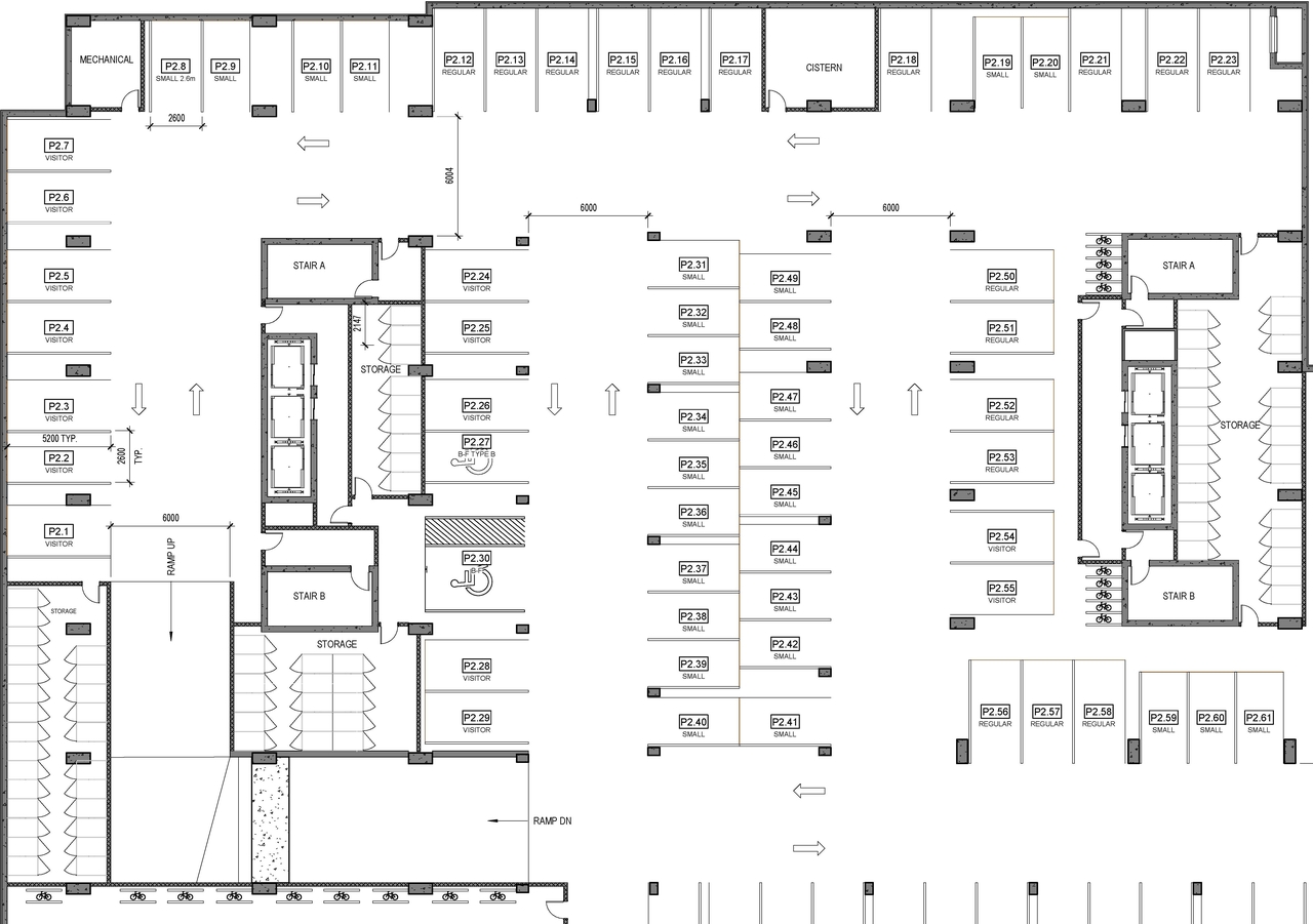 Floor plan for project from page 1 of the file '2024-07-23 - Parking & Floor Plans - D07-12-23-0088'