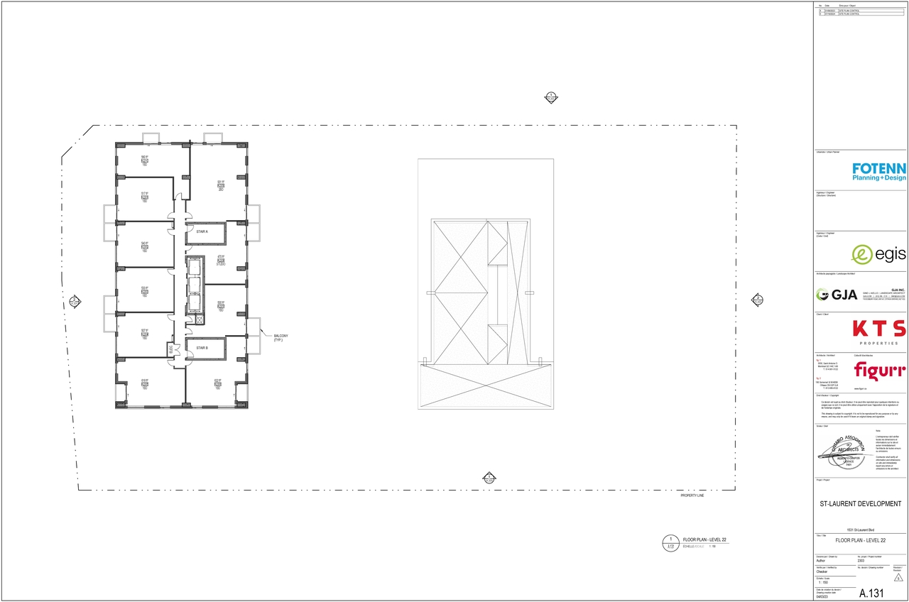 Floor plan for project from page 10 of the file '2024-07-23 - Parking & Floor Plans - D07-12-23-0088'