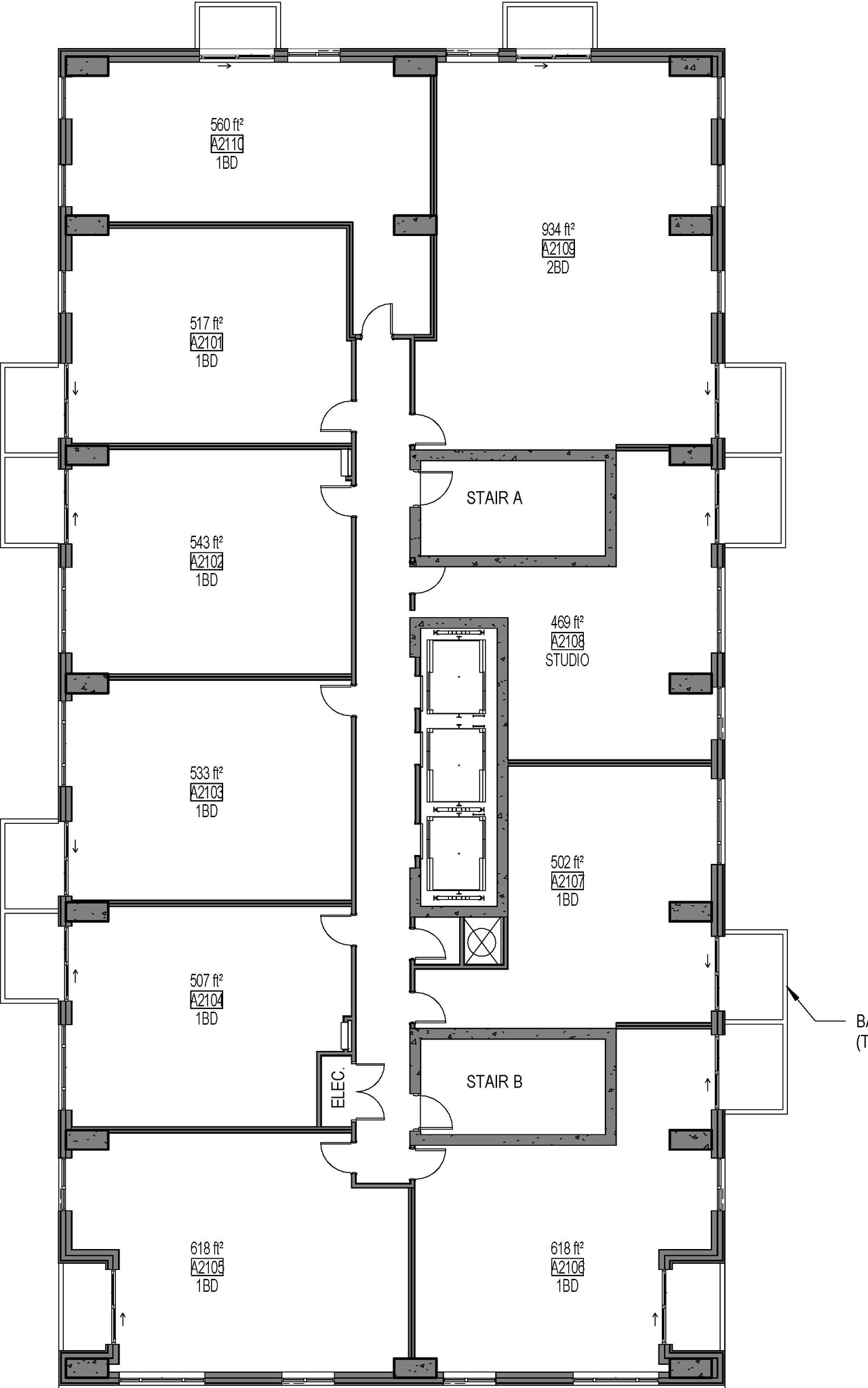Floor plan for project from page 9 of the file '2024-07-23 - Parking & Floor Plans - D07-12-23-0088'