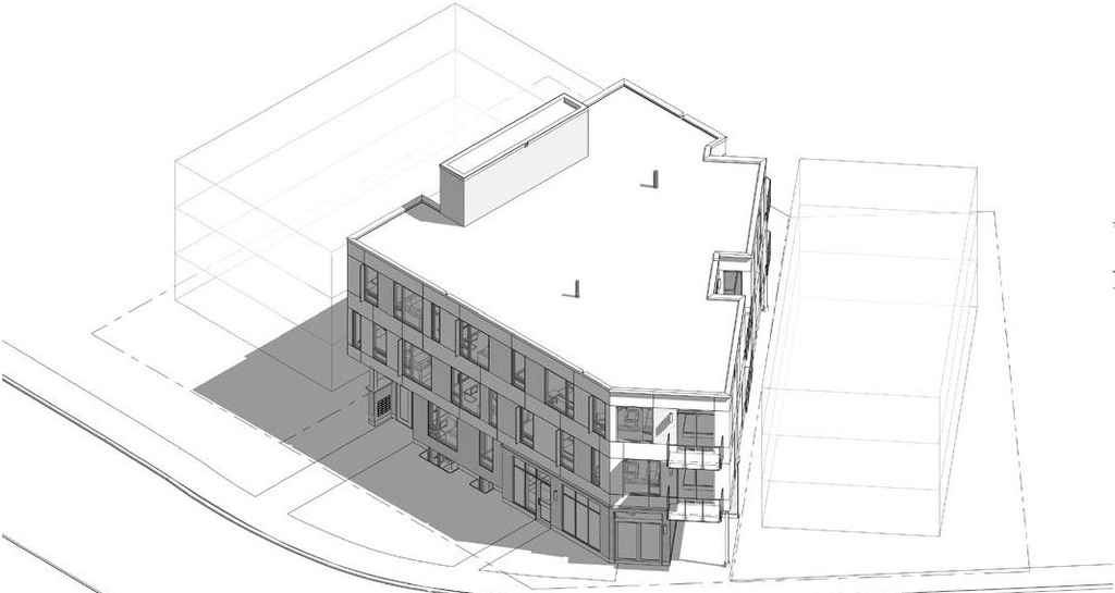 Rendering of building from page 1 of the file '2023-06-15 - Design Brief - D07-12-23-0089'
