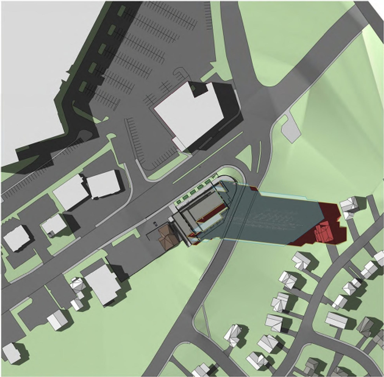 Construction site plan for project from page 27 of the file '2024-03-19 - Urban Design Review Panel Slide Deck -D07-12-23-0090'