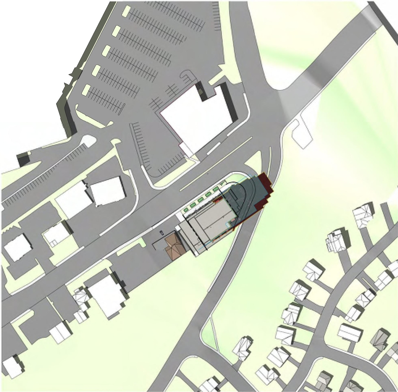Construction site plan for project from page 27 of the file '2024-03-19 - Urban Design Review Panel Slide Deck -D07-12-23-0090'
