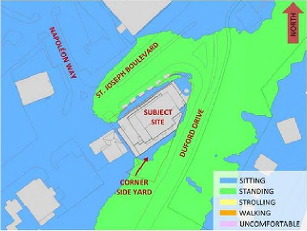 Construction site plan for project from page 35 of the file '2024-03-19 - Urban Design Review Panel Slide Deck -D07-12-23-0090'