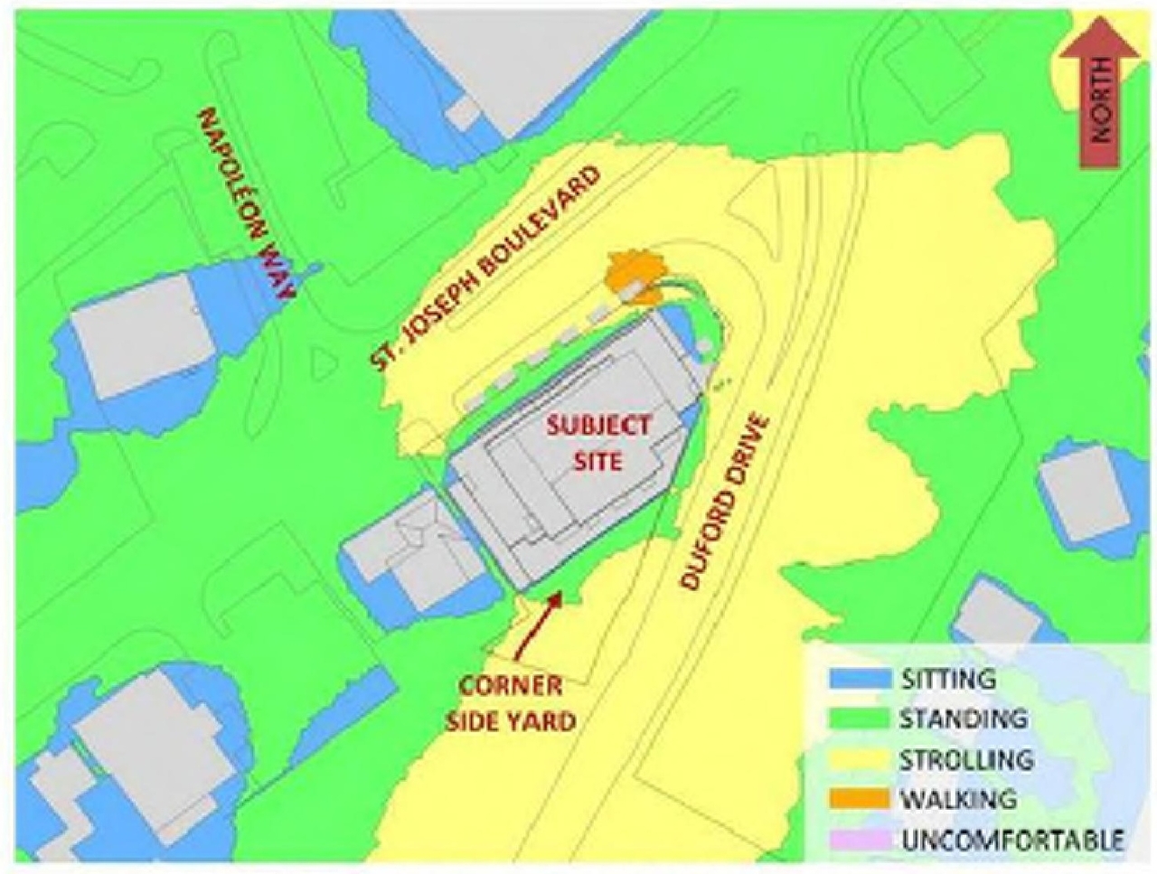 Construction site plan for project from page 36 of the file '2024-03-19 - Urban Design Review Panel Slide Deck -D07-12-23-0090'