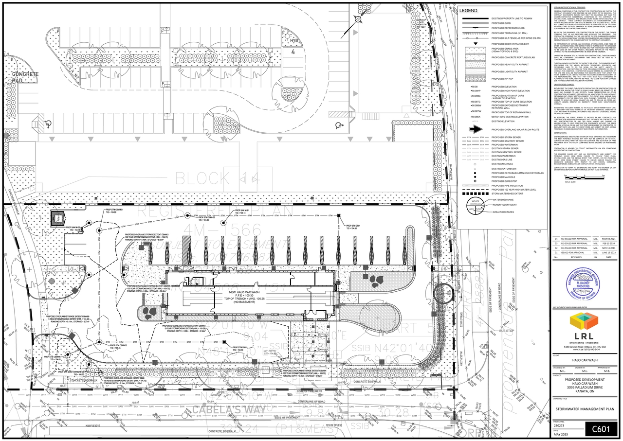 Construction site plan for project from page 8 of the file '2024-03-12 - Design Drawing Package -D07-12-23-0092'