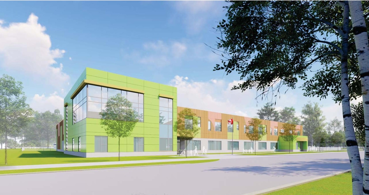 Rendering of building from page 1 of the file '2023-11-14 - Design Brief and Planning Rationale - D07-12-23-0094'