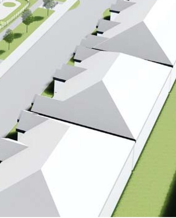 Rendering of building from page 28 of the file '2023-11-14 - Design Brief and Planning Rationale - D07-12-23-0094'