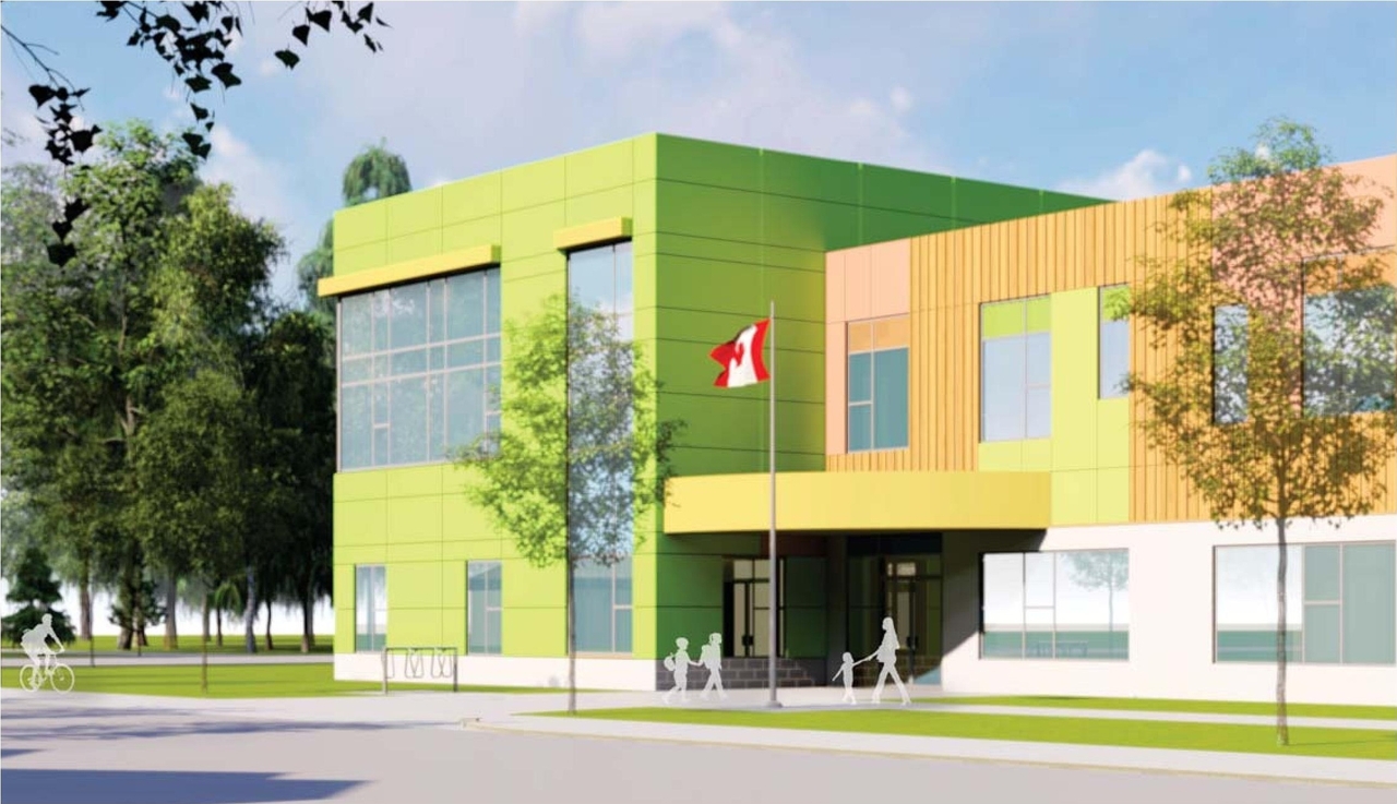 Rendering of building from page 30 of the file '2023-11-14 - Design Brief and Planning Rationale - D07-12-23-0094'