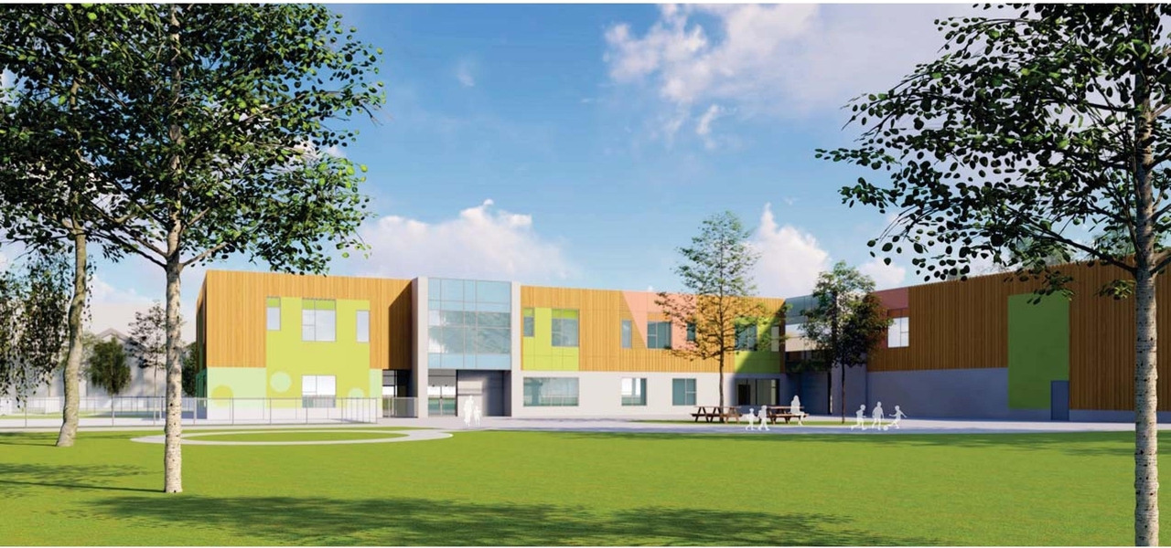 Rendering of building from page 33 of the file '2023-11-14 - Design Brief and Planning Rationale - D07-12-23-0094'
