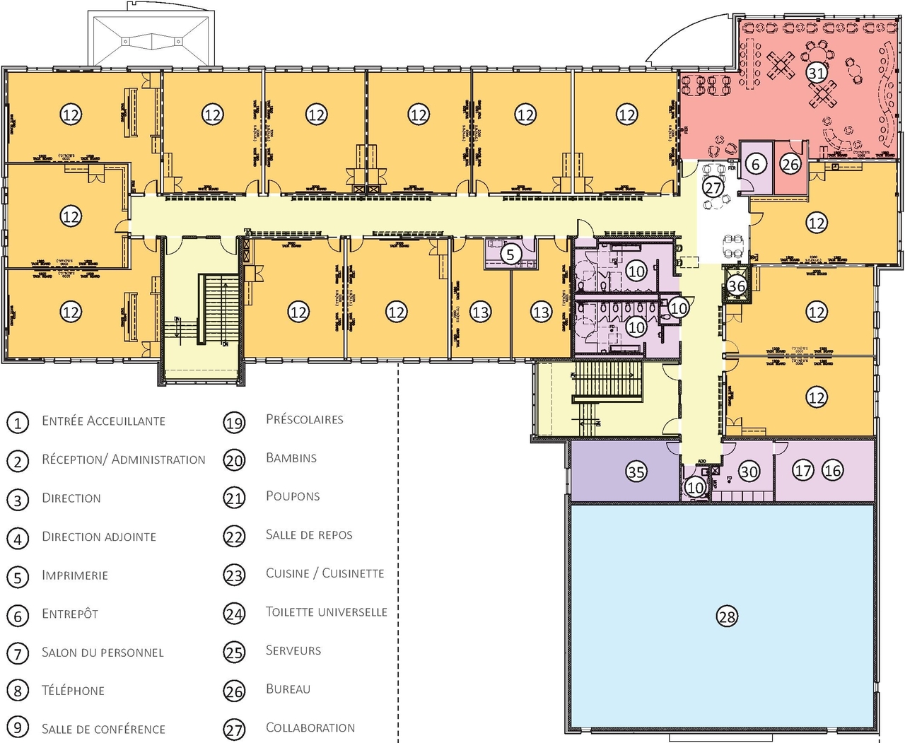 Floor plan for project from page 36 of the file '2023-11-14 - Design Brief and Planning Rationale - D07-12-23-0094'