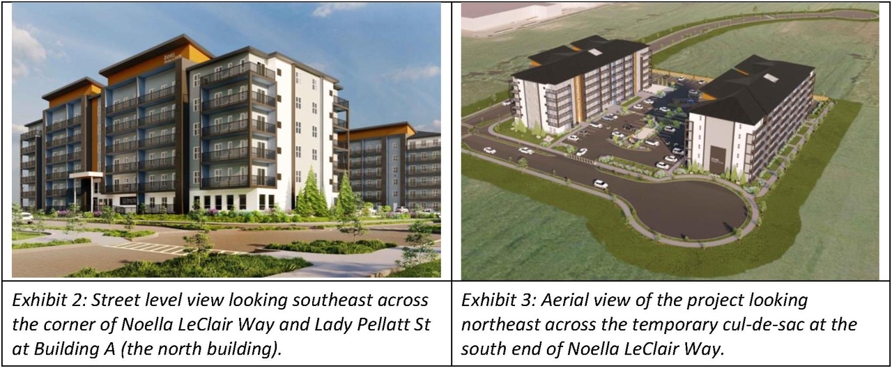 Rendering of building from page 2 of the file '2023-06-23 -Combined Design Brief & Planning Rationale - D07-12-23-0095'
