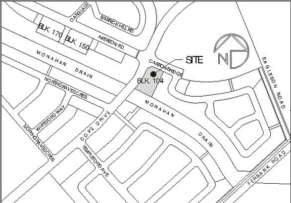 Construction site plan for project from page 3 of the file '2023-06-29 - Design Brief & Architectural Elevations - D07-12-23-0096'