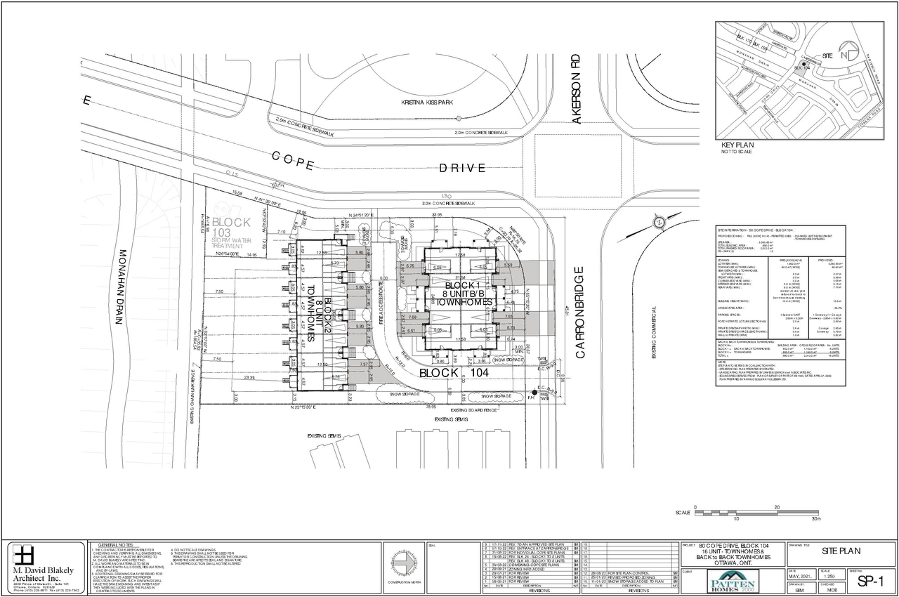 Construction site plan for project from page 3 of the file '2023-07-14 - Design Brief - D07-12-23-0098'
