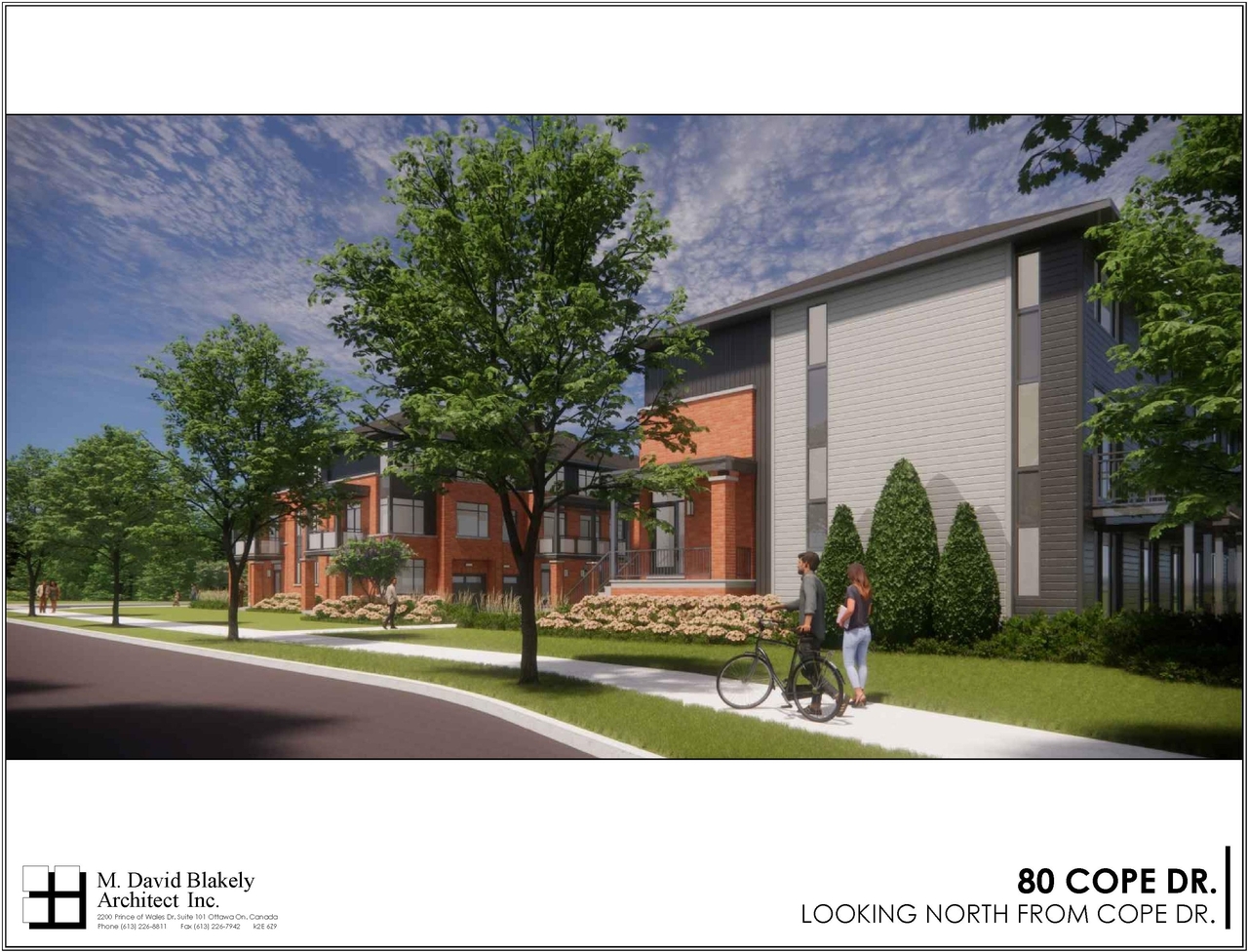 Rendering of building from page 24 of the file '2023-07-14 - Design Brief - D07-12-23-0098'