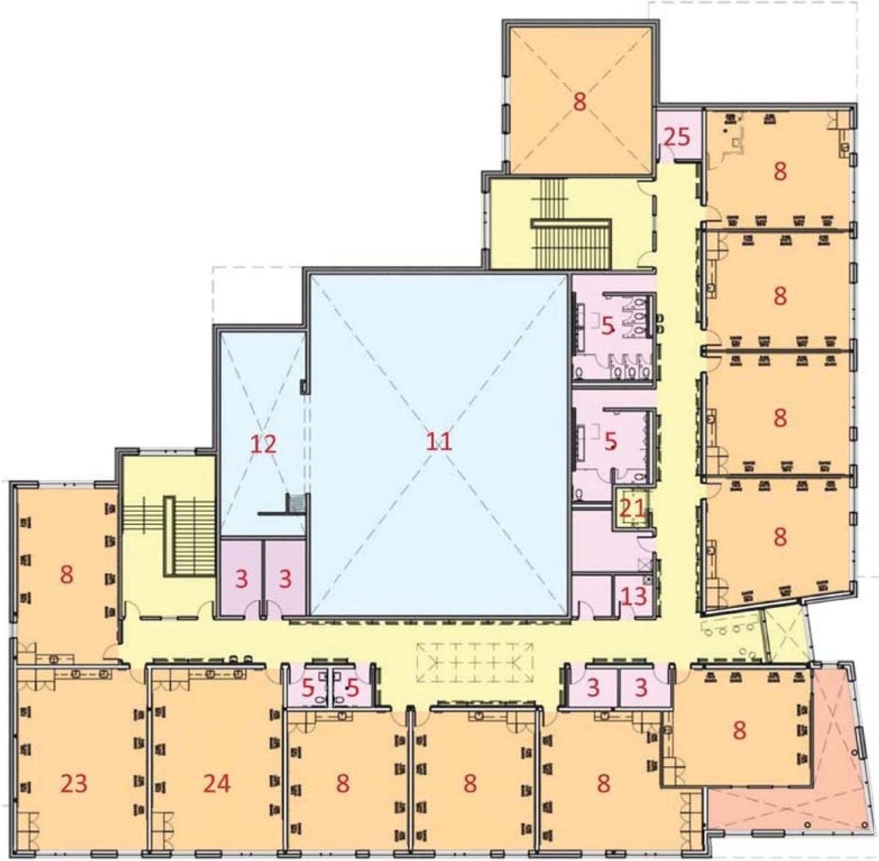 Floor plan for project from page 19 of the file '2024-01-19 - Urban Design Brief - D07-12-23-0102'