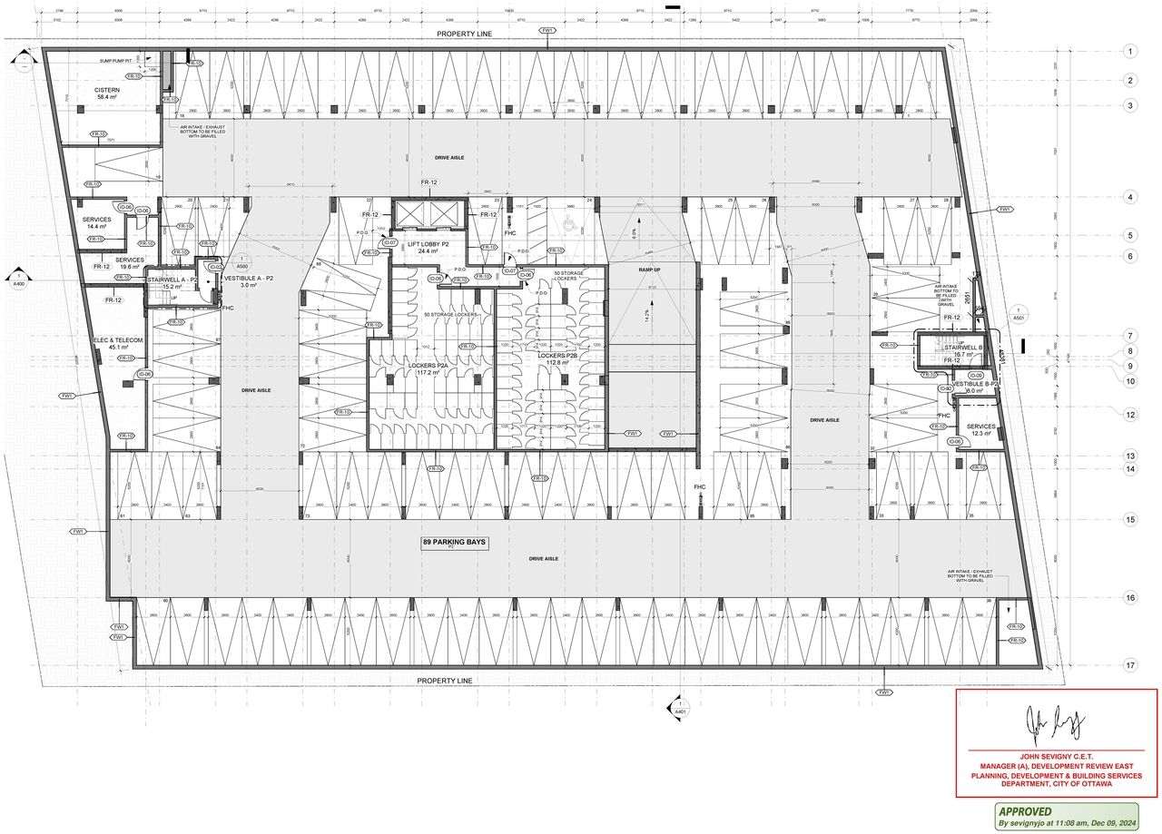Floor plan for project from page 1 of the file '2024-07-31 - Approved P2 Floor Plan - D07-12-23-0137'