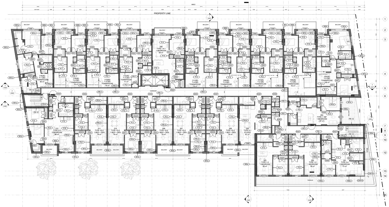 Floor plan for project from page 2 of the file '2023-12-13 - Floor Plans - D07-12-23-0137'