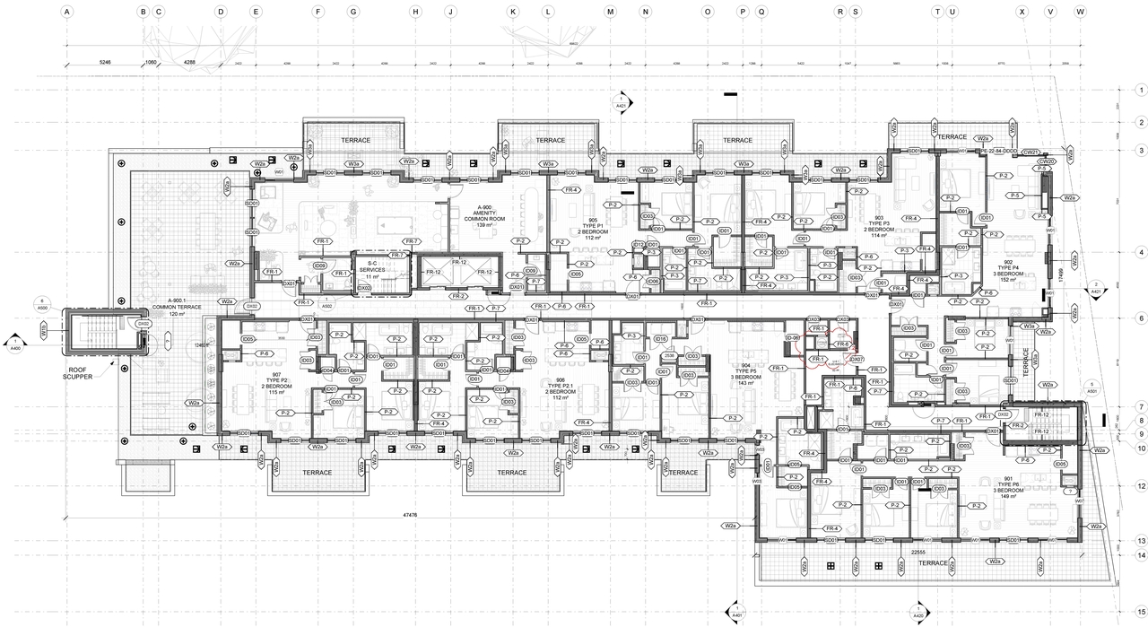 Floor plan for project from page 7 of the file '2023-12-13 - Floor Plans - D07-12-23-0137'