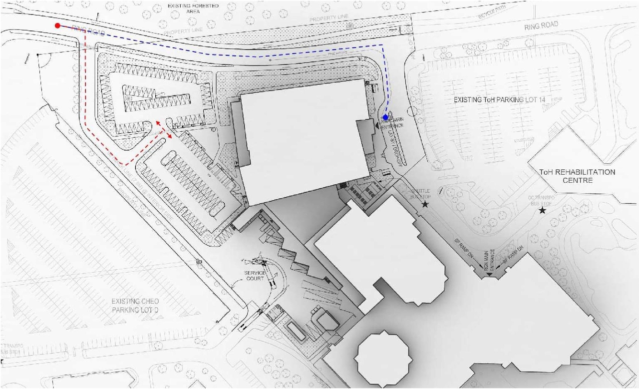 Construction site plan for project from page 24 of the file '2024-04-20 - Urban Design Brief - D07-12-24-0021'