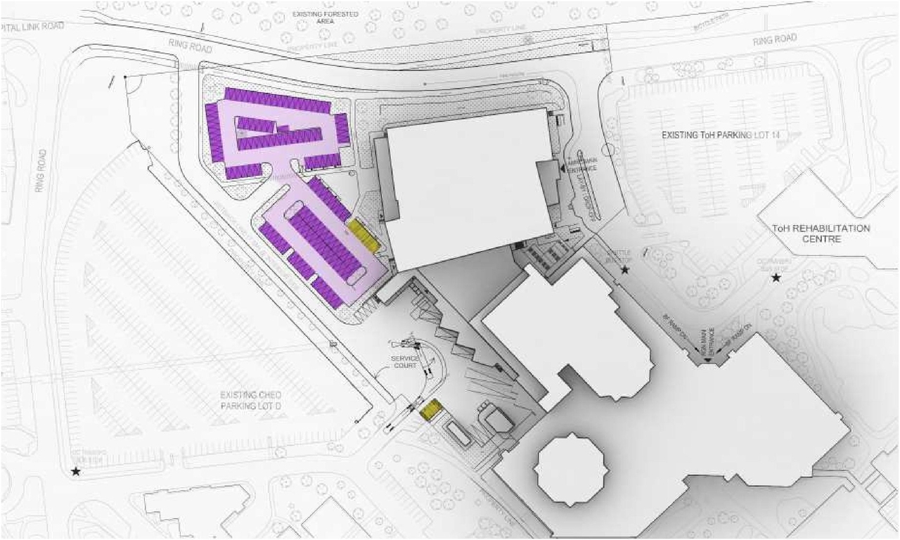 Construction site plan for project from page 26 of the file '2024-04-20 - Urban Design Brief - D07-12-24-0021'