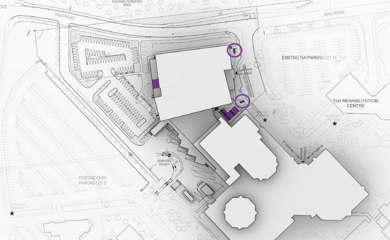 Construction site plan for project from page 29 of the file '2024-04-20 - Urban Design Brief - D07-12-24-0021'