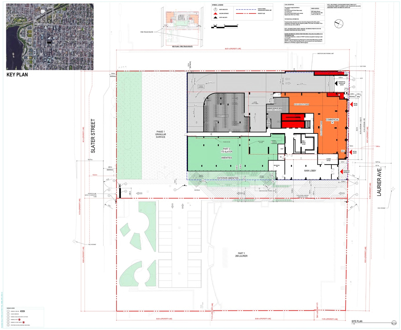 Construction site plan for project from page 9 of the file '2024-05-09 - UDRP report - D07-12-24-0026'