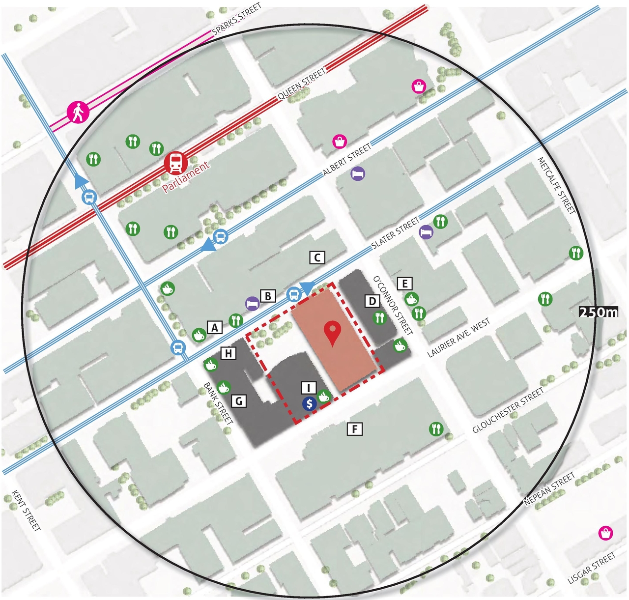 Construction site plan for project from page 19 of the file '2024-05-09 - UDRP report - D07-12-24-0026'