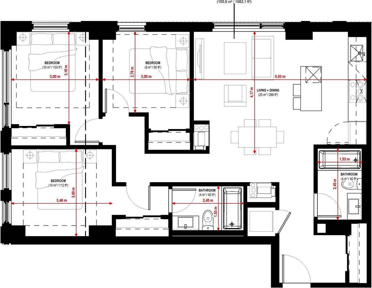 Floor plan for project from page 37 of the file '2024-05-09 - UDRP report - D07-12-24-0026'
