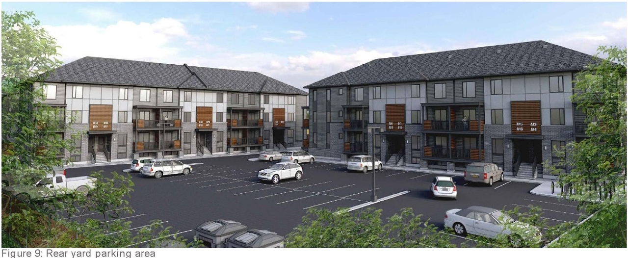 Rendering of building from page 14 of the file '2024-06-20 - Design Brief - D07-12-24-0038'