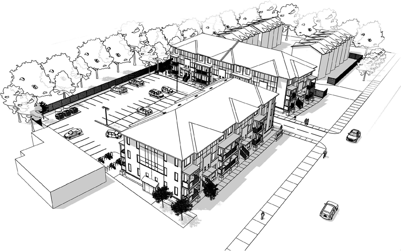 Rendering of building from page 1 of the file '2024-09-27 - Design Brief - D07-12-24-0038'
