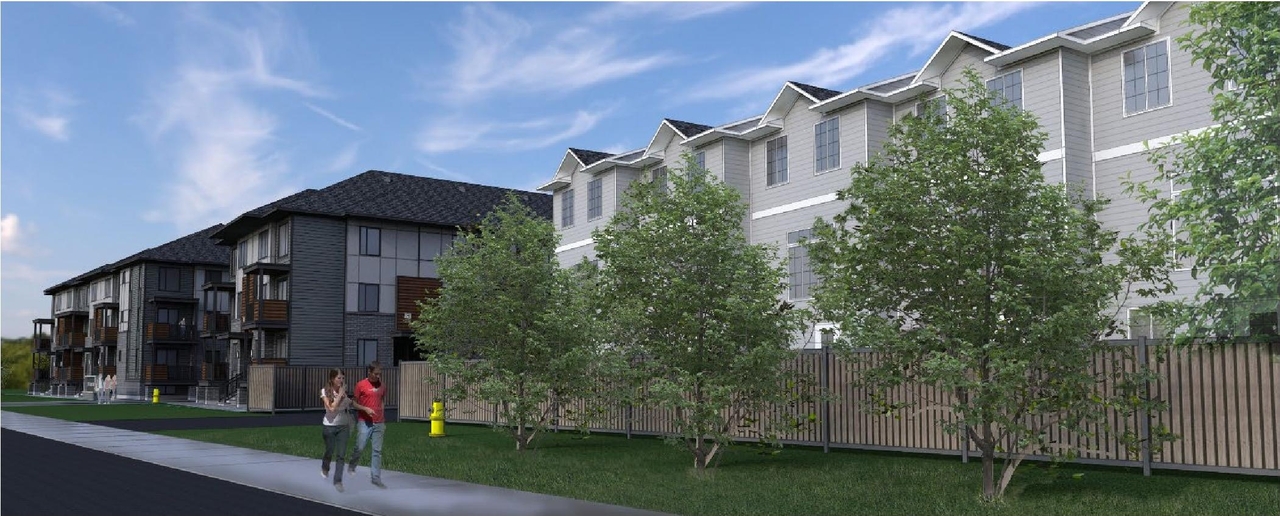 Rendering of building from page 17 of the file '2024-09-27 - Design Brief - D07-12-24-0038'