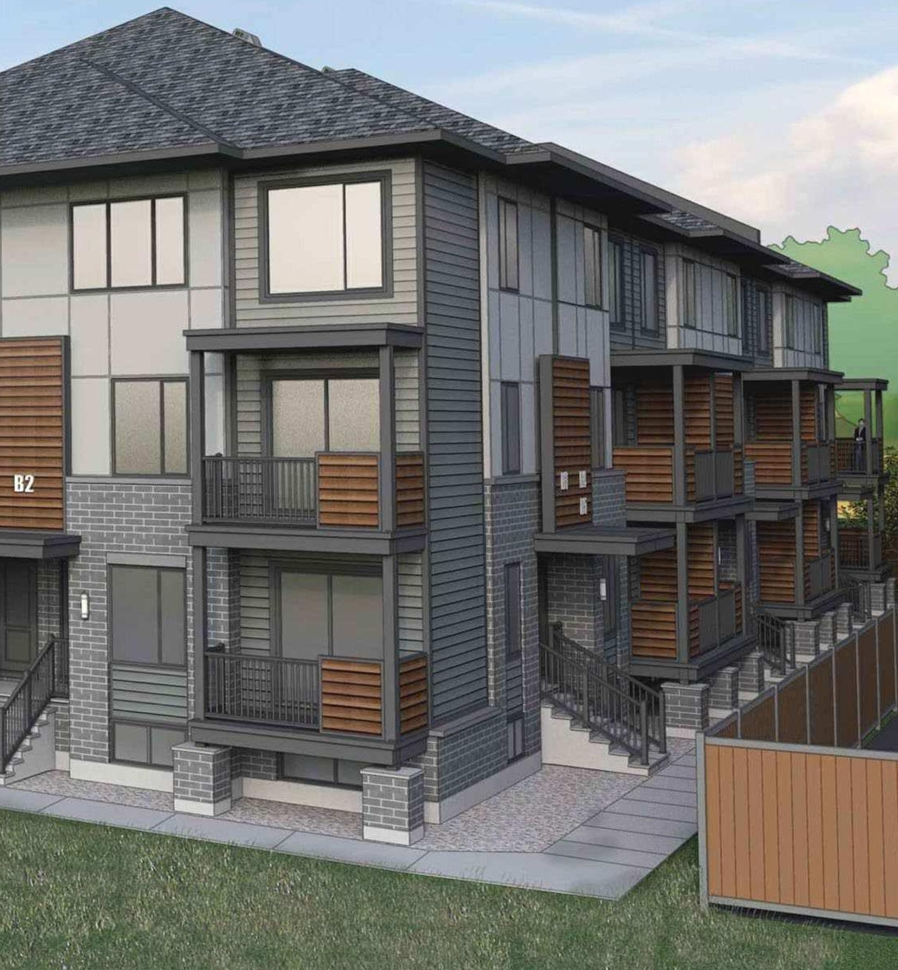 Rendering of building from page 18 of the file '2024-09-27 - Design Brief - D07-12-24-0038'