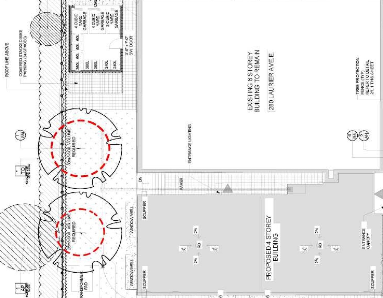 Construction site plan for project from page 11 of the file '2024-06-17 - Design Brief - D07-12-24-0042'