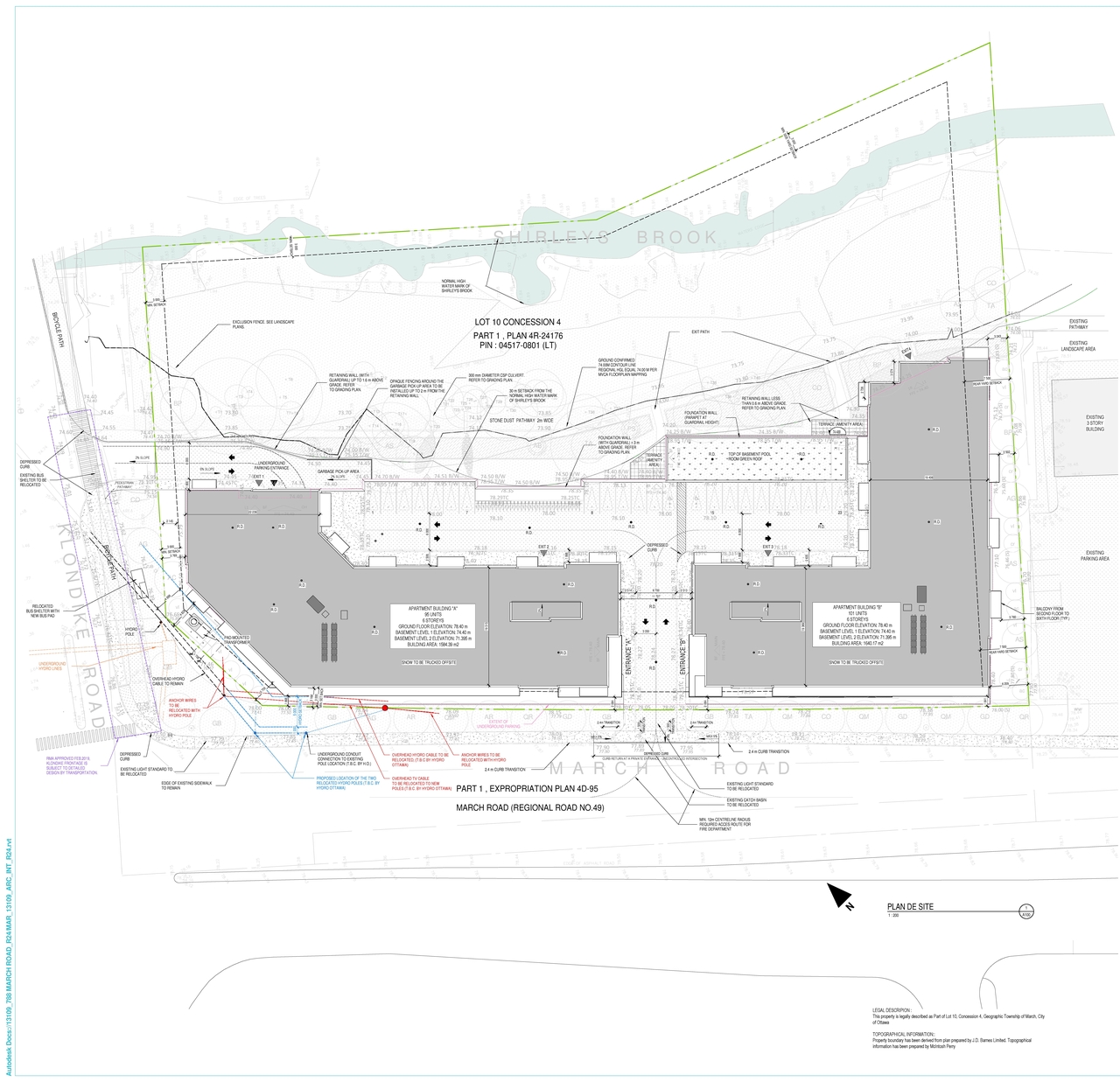 Construction site plan for project from page 42 of the file '2024-06-26 - Urban Design Brief - D07-12-24-0045'