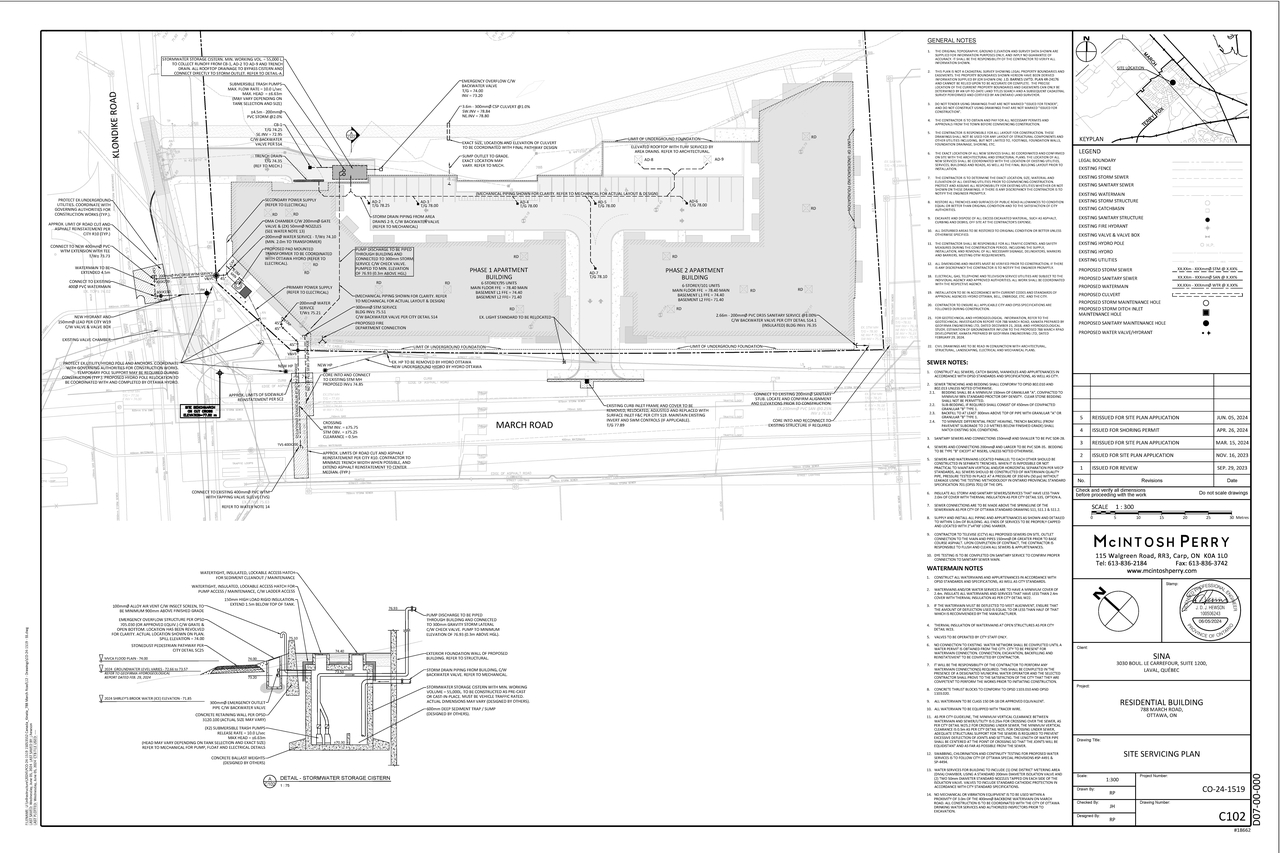 Construction site plan for project from page 48 of the file '2024-06-26 - Urban Design Brief - D07-12-24-0045'