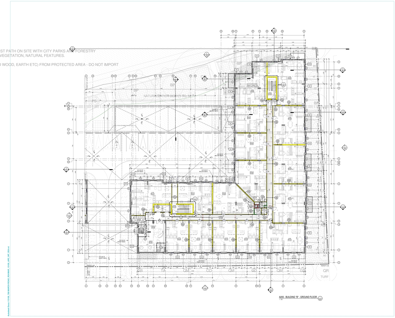 Construction site plan for project from page 60 of the file '2024-06-26 - Urban Design Brief - D07-12-24-0045'