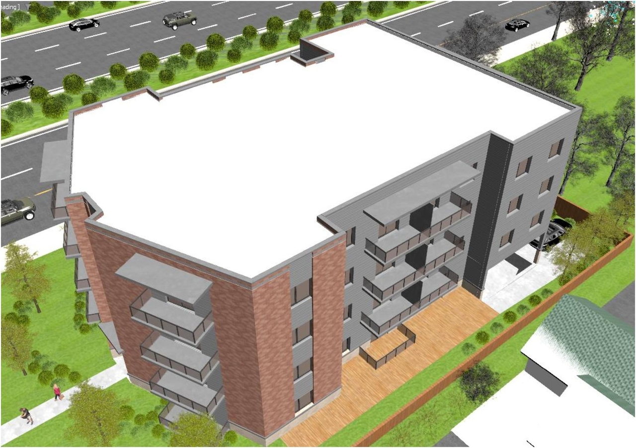Rendering of building from page 26 of the file '2024-11-07 - urban design brief - D07-12-24-0058'