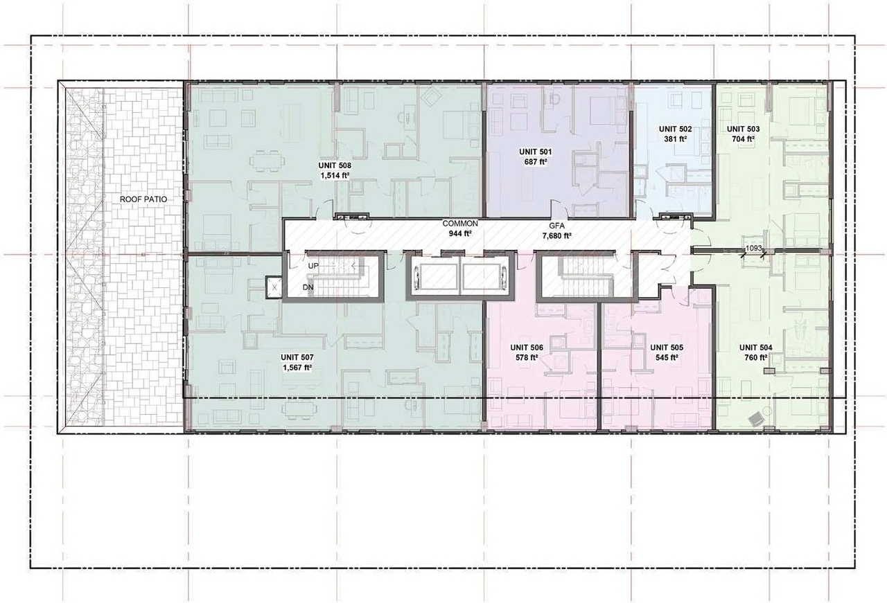 Floor plan for project from page 15 of the file '2024-08-20 - Updated Design Brief - D07-12-24-0062'
